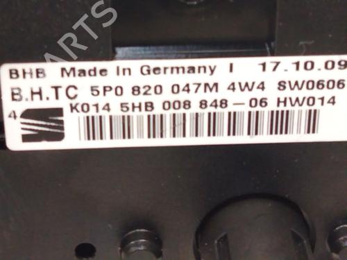 Climate control SEAT LEON (1P1) 1.4 16V | BP29626177I5 