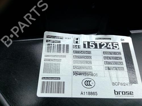 Front left window mechanism MERCEDES-BENZ GLA (H247) GLA 200 (247.787) | BP29955309C22 