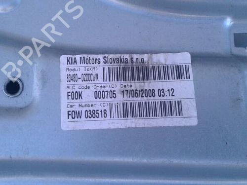 Rear right window mechanism KIA SPORTAGE II (JE_, KM_)  | BP10938797C25 