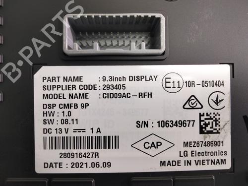 Display monitor RENAULT ARKANA I (LCM_, LDN_) 1.6 E-TECH 145 (LDMU) | BP20234039C48 