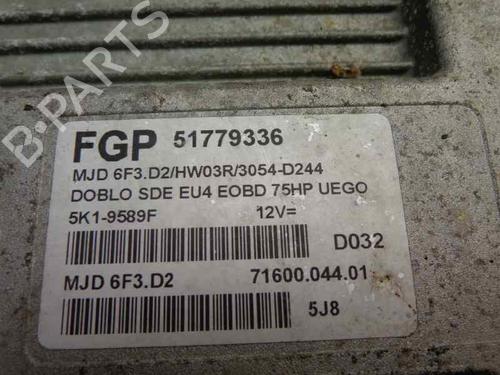 Used Engine control unit (ECU) FIAT DOBLO MPV (119_, 223_) 1.3 JTD 16V (70 hp) 156727