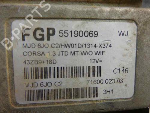 Engine control unit (ECU) OPEL CORSA C (X01) 1.3 CDTI (F08, F68) | BP156729M57 