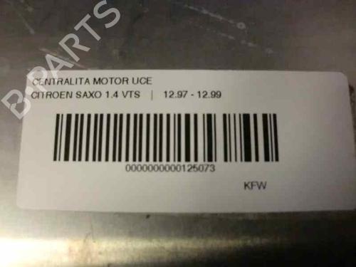 Engine control unit (ECU) CITROËN SAXO (S0, S1) 1.4 VTS | BP1230791M57 