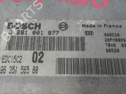 Engine control unit (ECU) PEUGEOT 406 (8B)  | BP185824M57 
