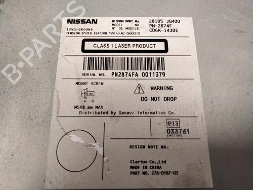 Radio NISSAN QASHQAI / QASHQAI +2 I (J10, NJ10, JJ10E) 2.0 dCi | BP23537209E6 