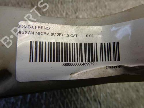 Brake master cylinder NISSAN MICRA III (K12)  | BP1619486M77 