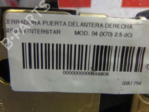 Front right lock NISSAN INTERSTAR Van (X70)  | BP1263342C97 
