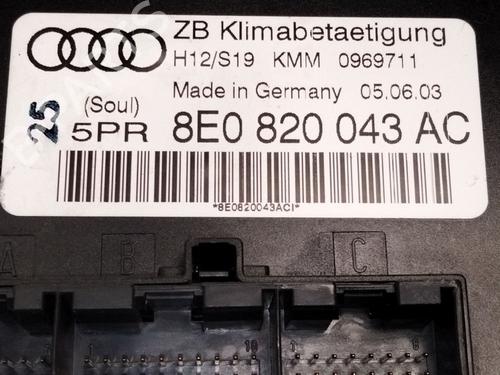 Commande Chauffage AUDI A4 B6 (8E2) 2.5 TDI | BP27151691I5 