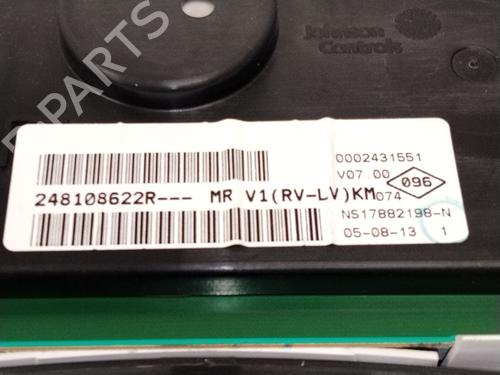 Instrument cluster DACIA DOKKER MPV (KE_) 1.5 dCi (KEAJ, KEAH) | BP25228962C47 