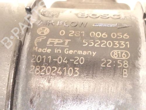 Mass air flow sensor IVECO DAILY IV Van 35C14 GV, 35C14 GV/P, 35S14 GV, 35S14 GV/P | BP22101630M95 
