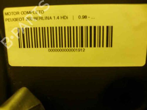 Engine PEUGEOT 206 Hatchback (2A/C) 1.4 HDi eco 70 | BP93383M1 