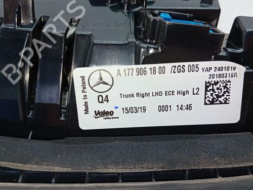 Right tailgate light MERCEDES-BENZ A-CLASS (W177) A 180 d (177.003) | BP26546695C80 