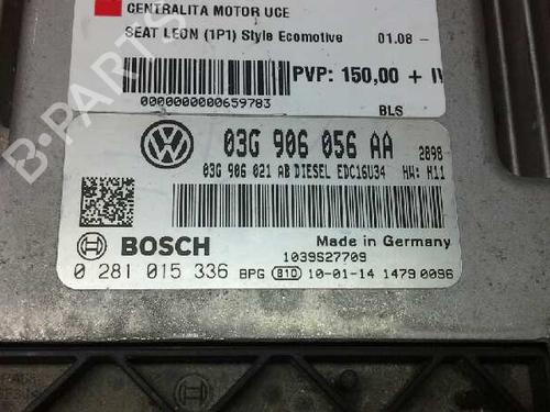 Engine control unit (ECU) SEAT LEON (1P1) 1.9 TDI | BP152371M57 