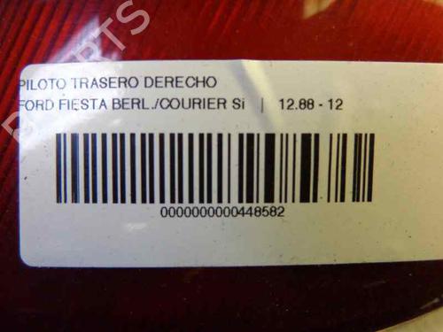 Right taillight FORD FIESTA III (GFJ) 1.4 | BP9172952C35 