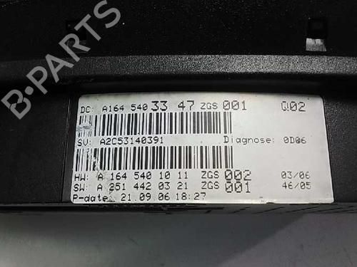 Instrument cluster MERCEDES-BENZ M-CLASS (W164)  | BP16095173C47 