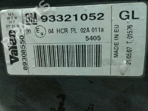 Left headlight OPEL MERIVA A MPV (X03)  | BP10195989C28 