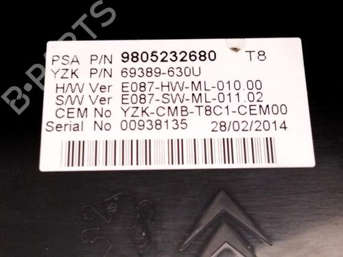 Instrument cluster PEUGEOT 5008 (0U_, 0E_) 1.6 16V | BP23876678C47 
