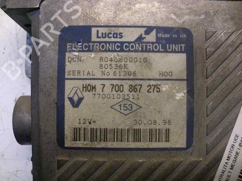 Engine control unit (ECU) RENAULT MEGANE I (BA0/1_) 1.9 dTi (BA08, BA0N) | BP151562M57 