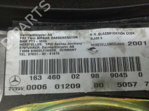 Driver airbag MERCEDES-BENZ M-CLASS (W163)  | BP3357344C9