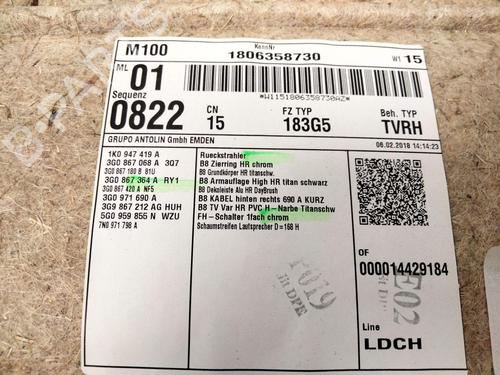Rear right panel VW PASSAT B8 Variant (3G5, CB5) 2.0 TDI | BP22651463C61 - Image 4
