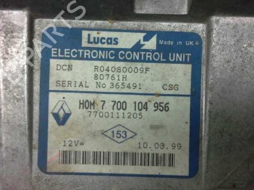 Engine control unit (ECU) RENAULT CLIO II (BB_, CB_)  | BP152323M57 