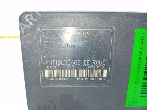 ABS pump CITROËN C5 I (DC_) 2.2 HDi (DC4HXB, DC4HXE) | BP18407593M43 