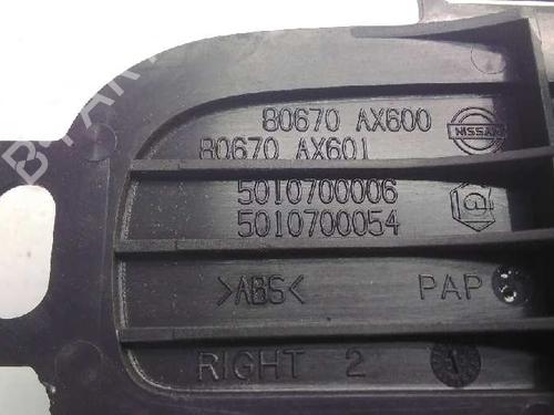Rear right interior door handle NISSAN MICRA III (K12)  | BP9621240I16