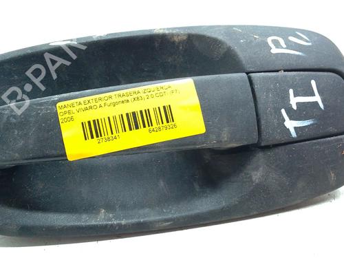 Used Rear left exterior door handle OPEL VIVARO A Bus (X83) 2.0 CDTI (F7, J7, A07) (114 hp) 30157415