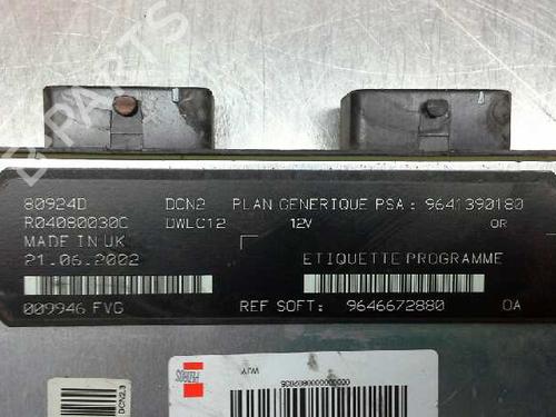 Engine control unit (ECU) PEUGEOT 206 Hatchback (2A/C) | BP150961M57