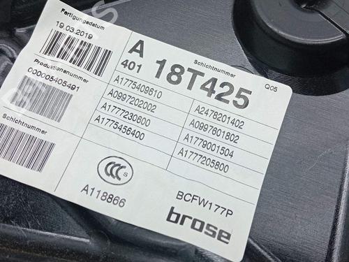 Front right window mechanism MERCEDES-BENZ A-CLASS (W177) A 180 d (177.003) | BP26491131C23 - Image 2