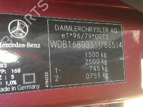 Left mirror MERCEDES-BENZ A-CLASS (W168) A 160 (168.033, 168.133) | BP6991949C26 