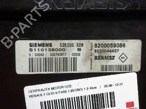 Computer motormanagement RENAULT CLIO II (BB_, CB_)  | BP188351M57 