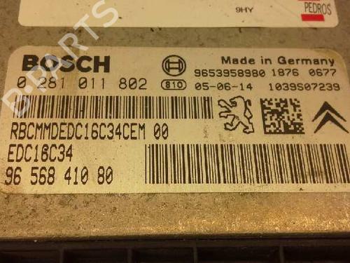 Engine control unit (ECU) CITROËN XSARA PICASSO (N68) 1.6 HDi | BP1201263M57