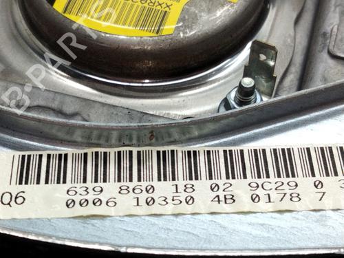 Driver airbag MERCEDES-BENZ VITO / MIXTO Van (W639) 113 CDI (639.601, 639.603, 639.605) | BP20655550C9 