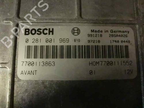 Engine control unit (ECU) RENAULT MEGANE I (BA0/1_) 1.9 dTi (BA08, BA0N) | BP156634M57 