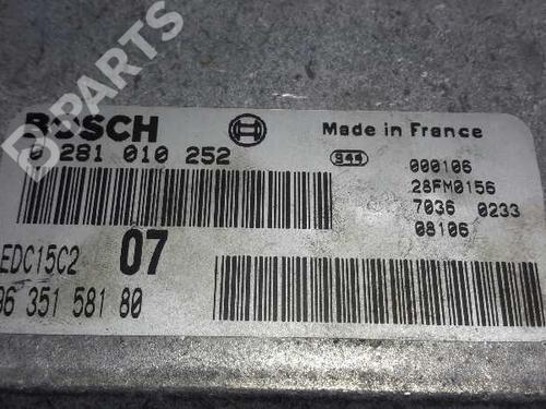 Engine control unit (ECU) PEUGEOT 406 (8B)  | BP202518M57 