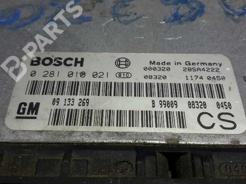Engine control unit (ECU) OPEL ZAFIRA A MPV (T98) 2.0 DI (F75) | BP893378M57 