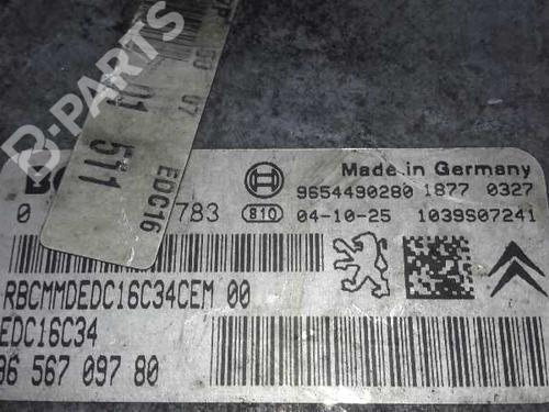 Engine control unit (ECU) PEUGEOT 206 Hatchback (2A/C) 1.4 HDi eco 70 | BP1429948M57 