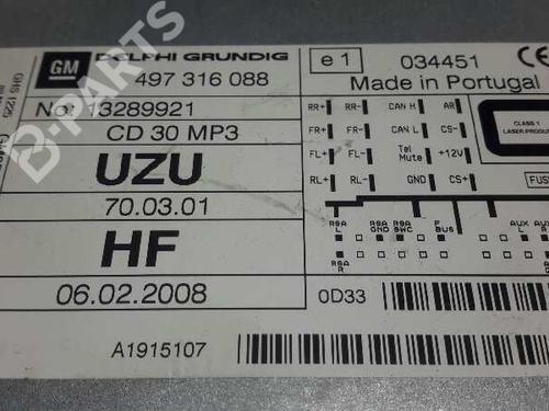 Radio OPEL CORSA D (S07)  | BP2968786E6 