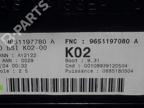 Fuse box PEUGEOT 307 (3A/C) 2.0 HDi 90 | BP1432340E1 