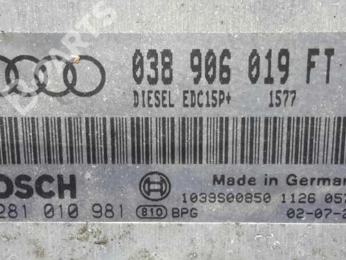 Engine control unit (ECU) AUDI A3 (8L1) 1.9 TDI | BP880454M57 