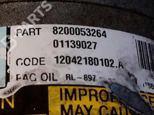 AC compressor RENAULT MEGANE II (BM0/1_, CM0/1_) 1.9 dCi (BM0G, CM0G) | BP1207982M34 