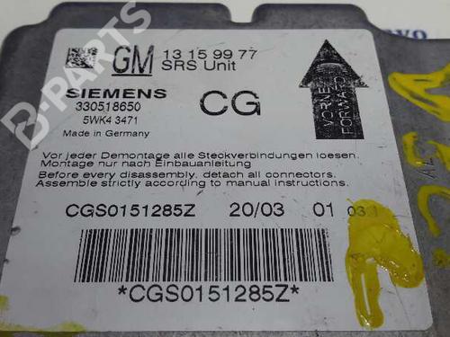 ECU airbags OPEL VECTRA C (Z02) 1.9 CDTI (F69) | BP1431310M53 