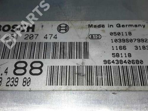 Engine control unit (ECU) PEUGEOT 307 (3A/C) 1.6 16V | BP1559921M57 
