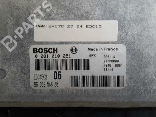 Engine control unit (ECU) CITROËN XANTIA (X1_, X2_) 2.0 HDI 109 | BP2827363M57 