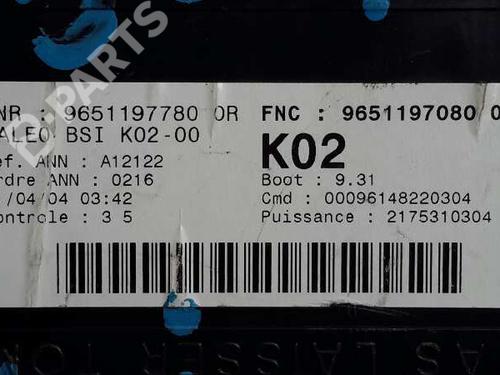 Fuse box PEUGEOT 307 (3A/C) 2.0 HDi 90 | BP2845210E1 