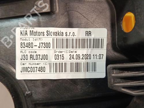 Rear right window mechanism KIA XCEED (CD) 1.4 T-GDI | BP31924841C25 - Image 3