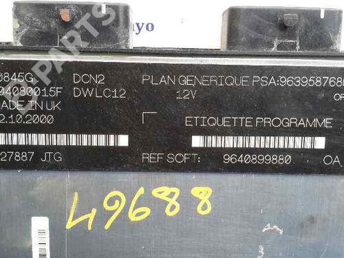 Engine control unit (ECU) PEUGEOT 206 Hatchback (2A/C) 1.9 D | BP6000499M57 