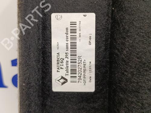 Rear parcel shelf RENAULT SCÉNIC III (JZ0/1_)  | BP18951360C85 