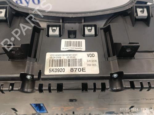 Instrument cluster VW GOLF VI (5K1) 1.6 TDI | BP21086209C47 